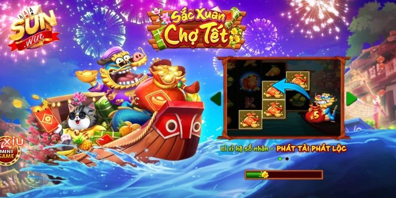 Sắc xuân chợ tết Sunwin